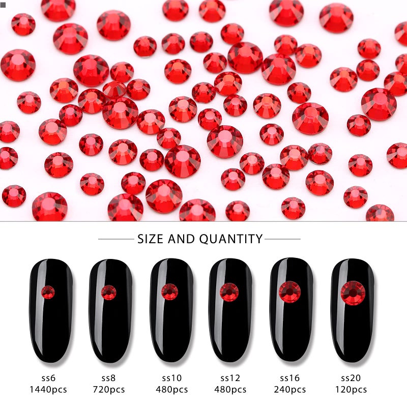 NIBIRU 120 Pcs Multi Shapes Glass AB Rhinestones For Nail Art Craft, Mix 12 Style FlatBack Crystals 3D Decorations Flat Back Stones Gems Set - Image 4